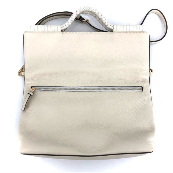 Tory Burch Cream Leather Satchel/Top Handle Bag | New With Tags - Picture 4 of 14